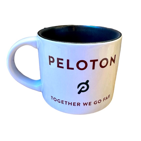 🆕 Peloton Together We Go Far White Mug 15 ounce NWT - Picture 7 of 7